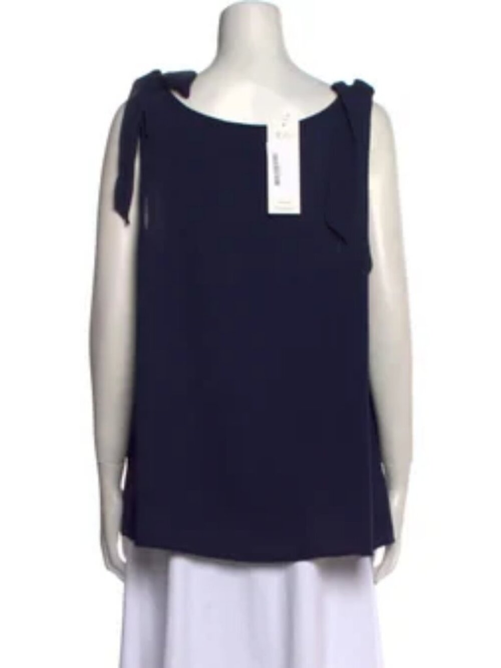 Michael Kors  Navy V Neck Sleeveless top - Picture 2 of 3